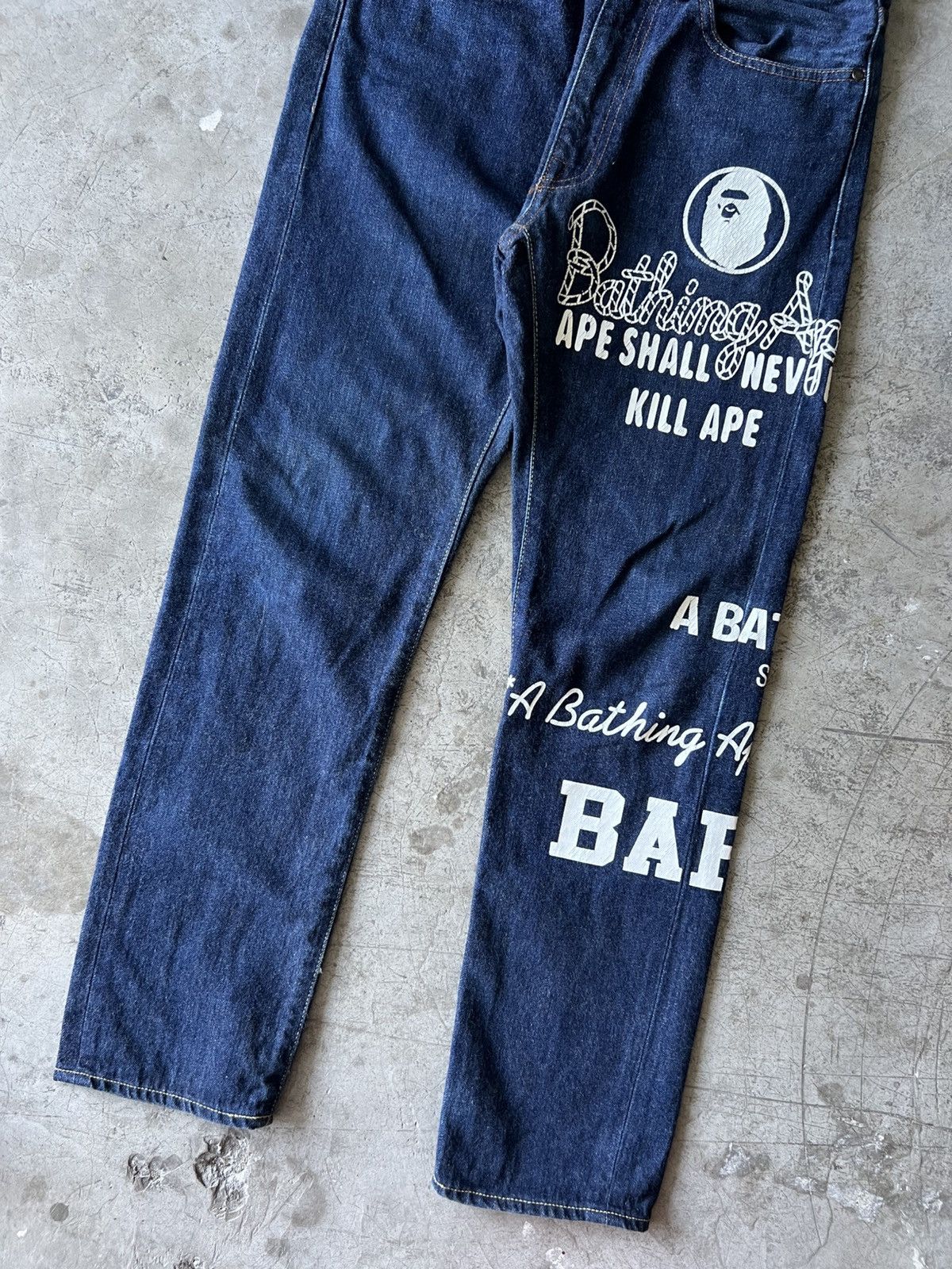 Bape Bape - 2008 Type 5 Selvedge Denim Jeans Size US 32 / EU 48 - 3 Thumbnail