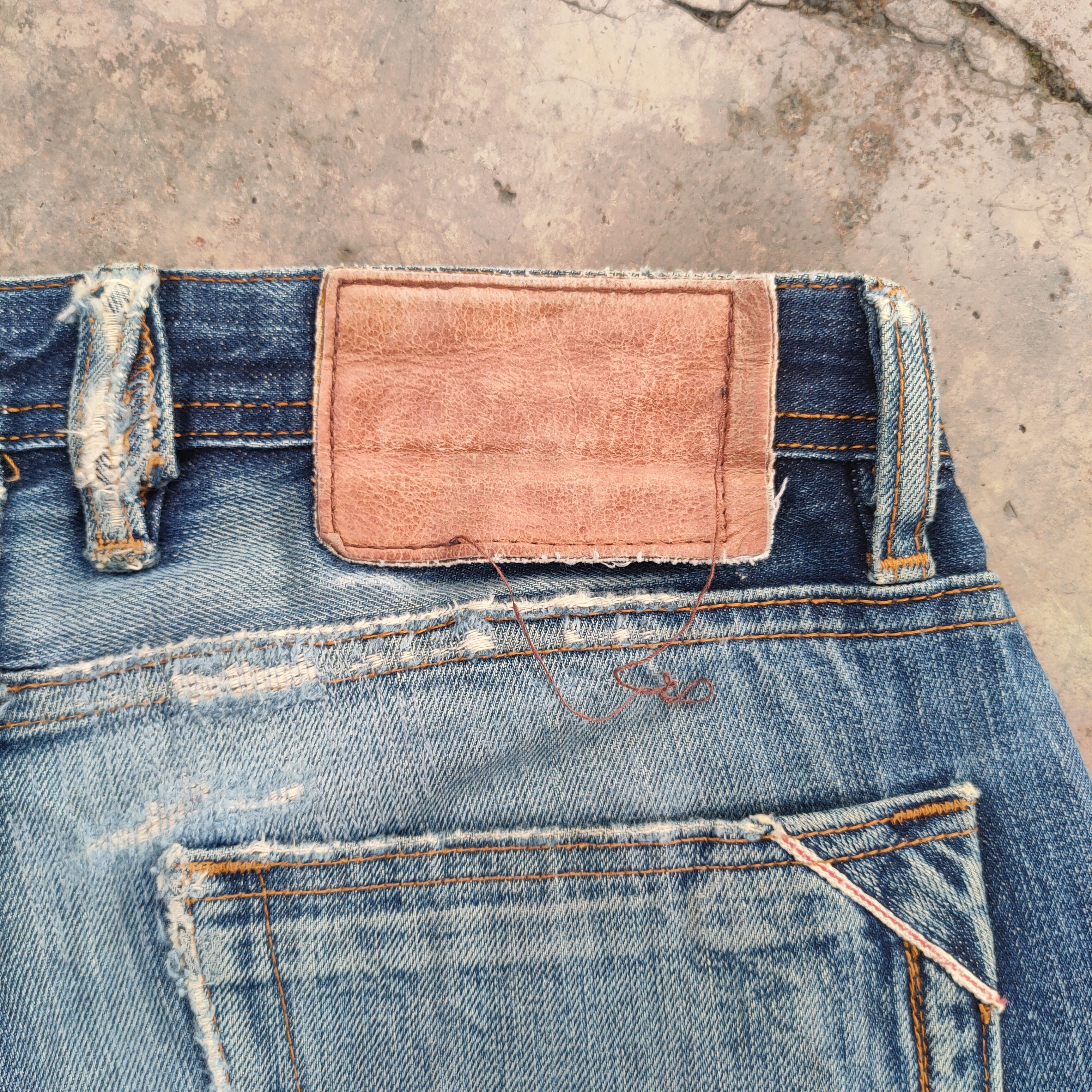 Cult Of Individuality VINTAGE CULT SALVAGE RUSTY FADED DENIM JEANS PANTS Size US 33 - 13 Thumbnail