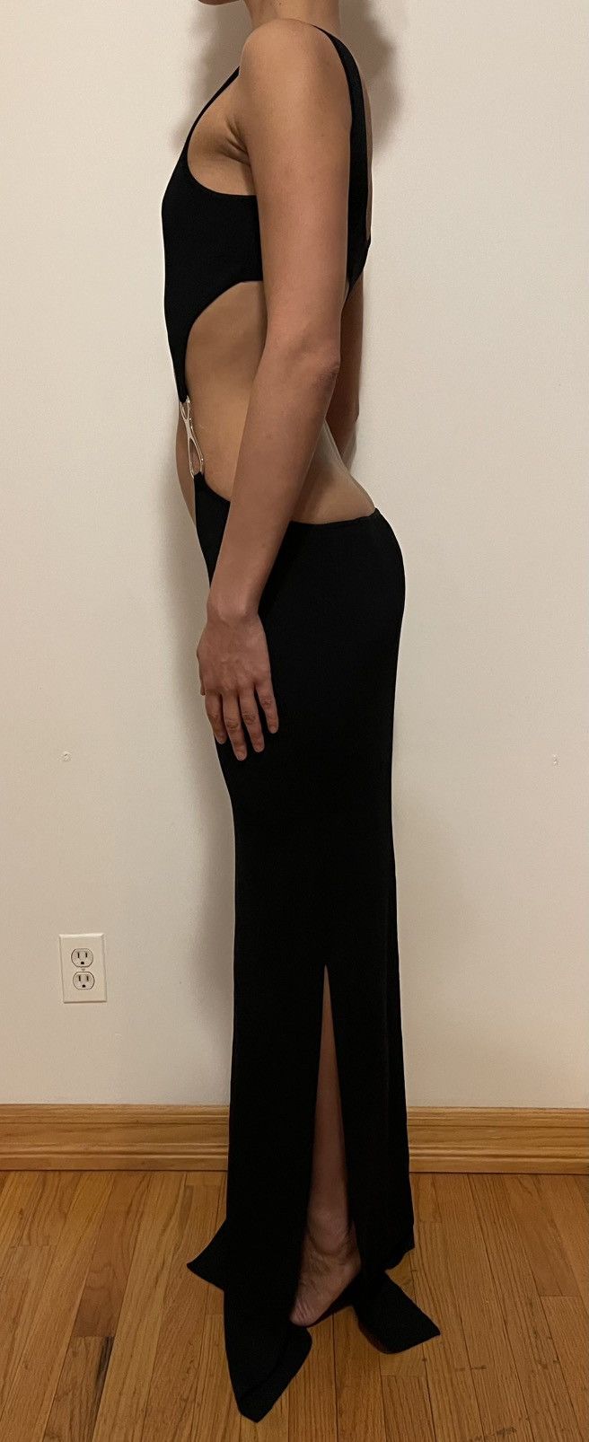 AYA MUSE Aya Muse Cutout Maxi Dress - Black/Size: M Size M / US 6-8 / IT 42-44 - 2 Thumbnail