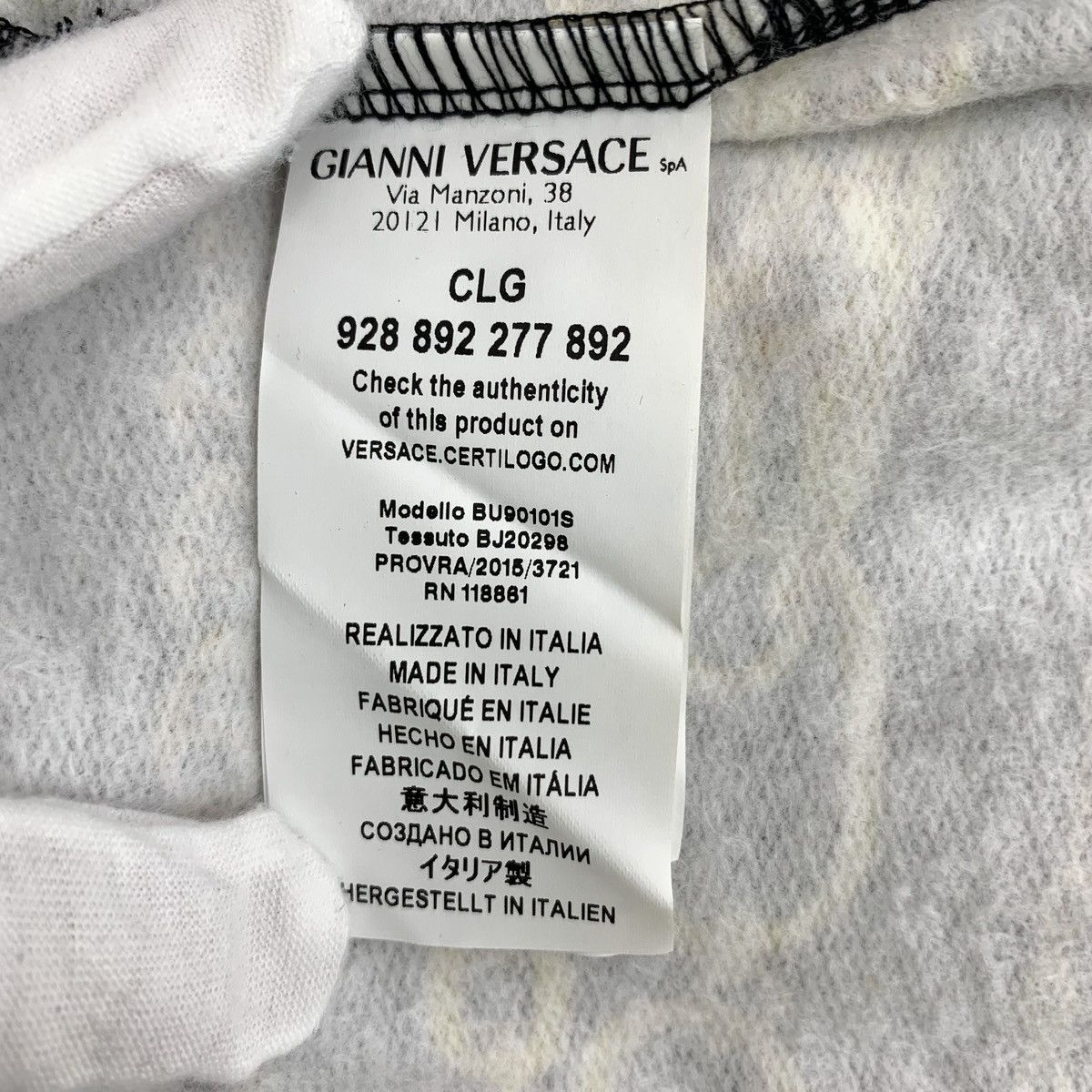 Versace Versace Black Gold Chain & Lock Long Sleeve Sweatshirt K26WX Size US M / EU 48-50 / 2 - 8 Thumbnail
