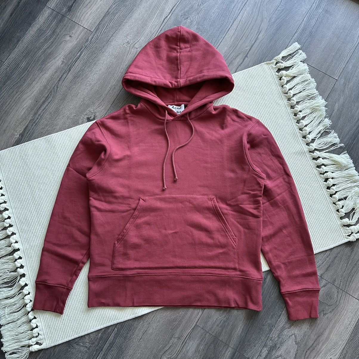 Acne Studios Acne Studios FELLIS PSS18 Popover Red Berry Hoodie Size US S / EU 44-46 / 1 - 1 Thumbnail