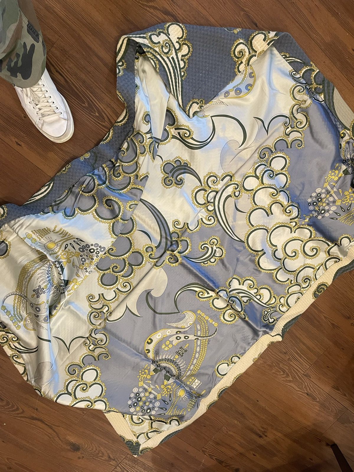 Emilio Pucci Wool And Silk Satin Throw Size ONE SIZE - 4 Thumbnail