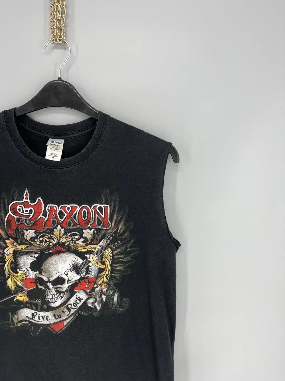Band Tees Vintage Saxon Band Shirt Size US M / EU 48-50 / 2 - 5 Thumbnail