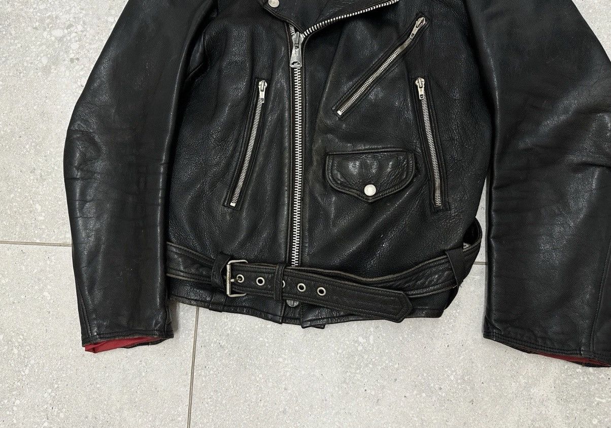 Other Vintage 1980s Mens Leather Biker Moto Jacket Rare Black Size US S / EU 44-46 / 1 - 17 Thumbnail