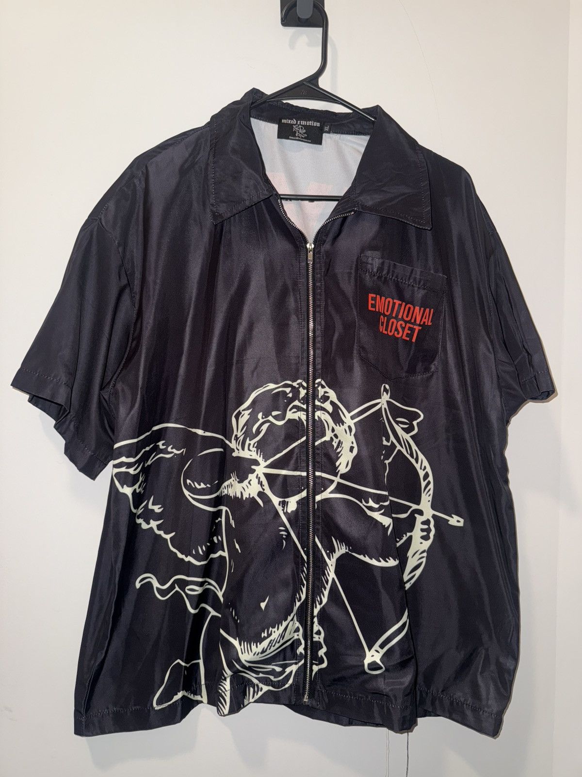 Other Mixed Emotion Short Sleeve Zip Up Size US XL / EU 56 / 4 - 2 Thumbnail