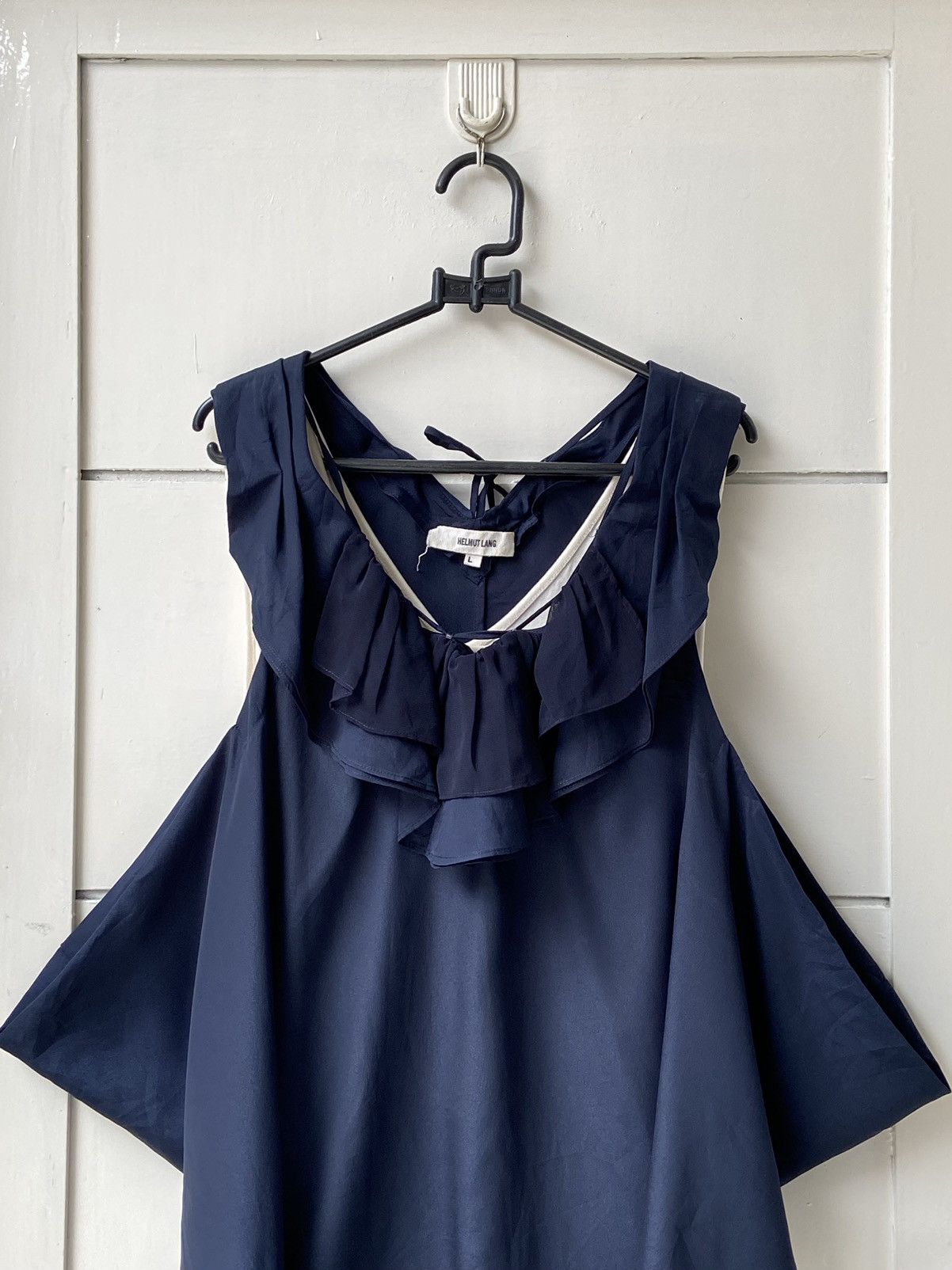 Helmut Lang HELMUT LANG Navy Midi Dress Size XXS / US 00 / IT 34 - 17 Thumbnail