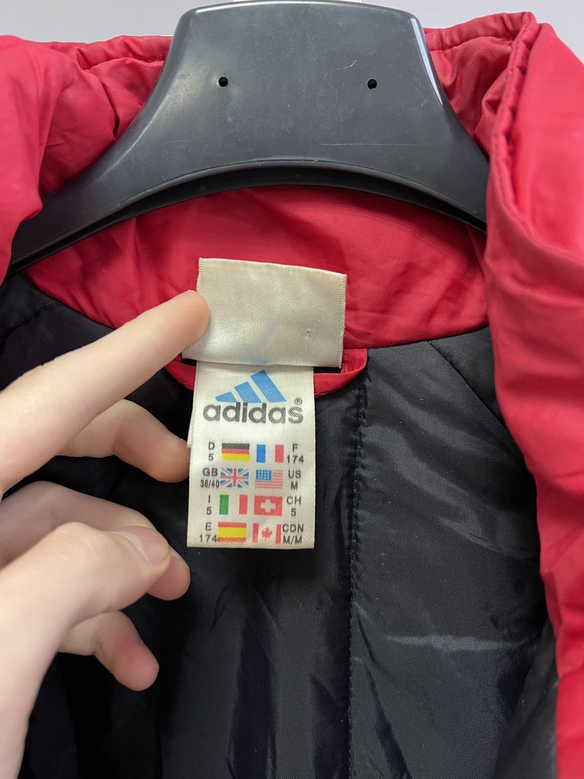 Adidas × Vintage Vintage Adidas Suisse Puffer down coat jacket Size US M / EU 48-50 / 2 - 8 Thumbnail
