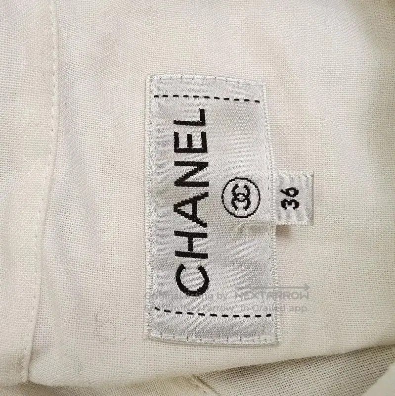 Chanel Chanel White Summer Bow Short Sleeve Blouse . Size S / US 4 / IT 40 - 2 Thumbnail