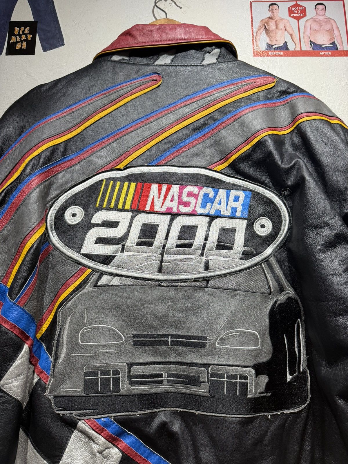 Jeff Hamilton Vintage Jeff Hamilton Nascar Leather jacket Size US L / EU 52-54 / 3 - 12 Thumbnail