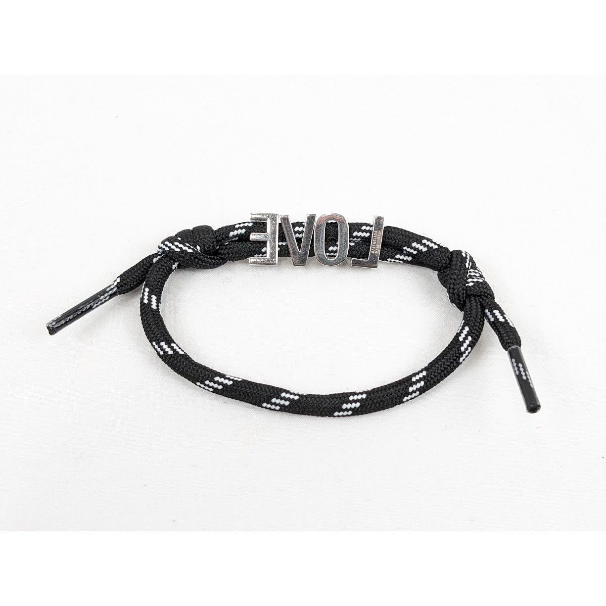 Balenciaga o1rshd1 Size: OS / Plate Love Bracelet in Black/White Size ONE SIZE - 7 Thumbnail