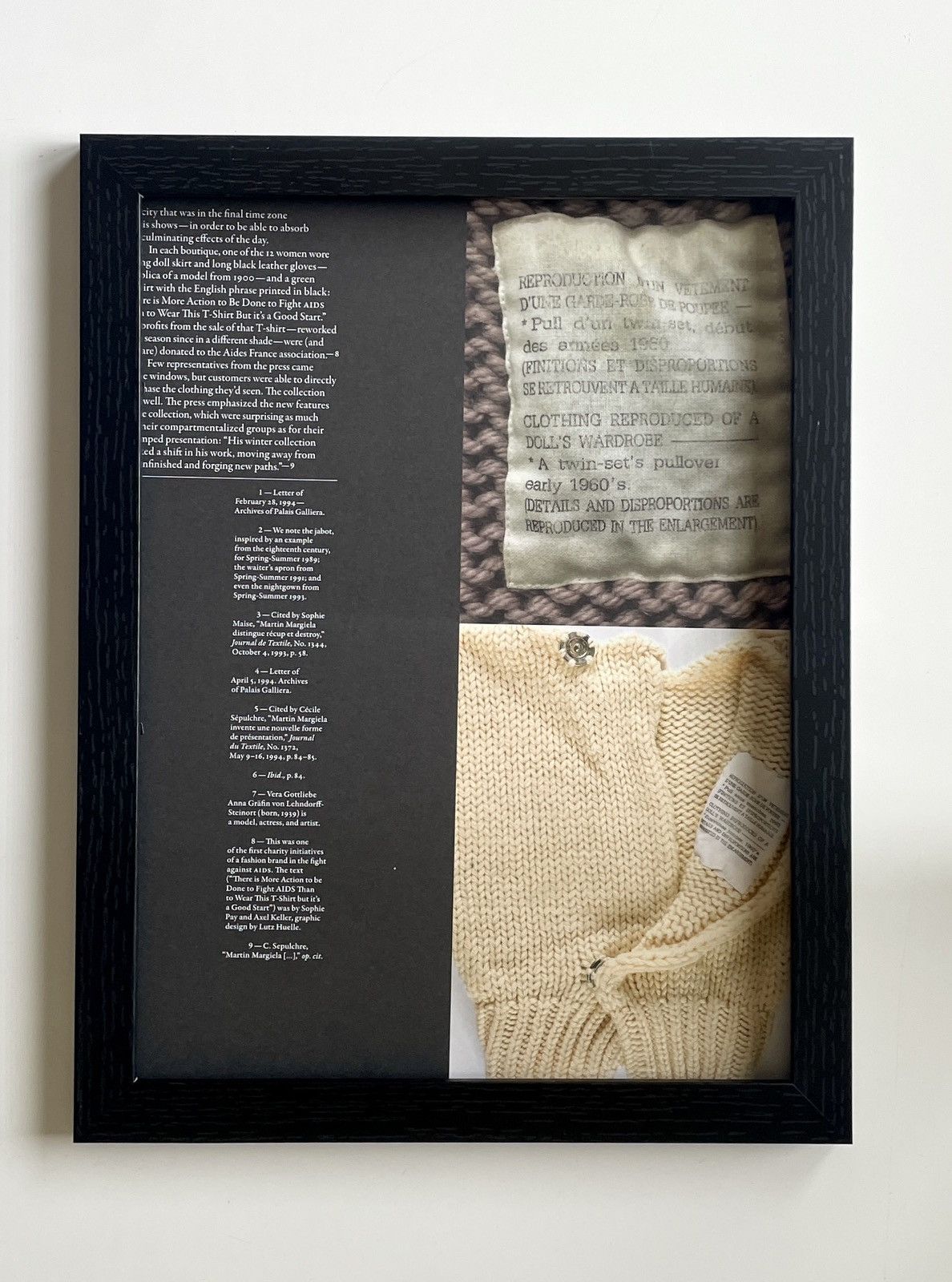 Maison Margiela Maison Martin Margiela archive photo 9x12 framed poster Size ONE SIZE - 1 Thumbnail