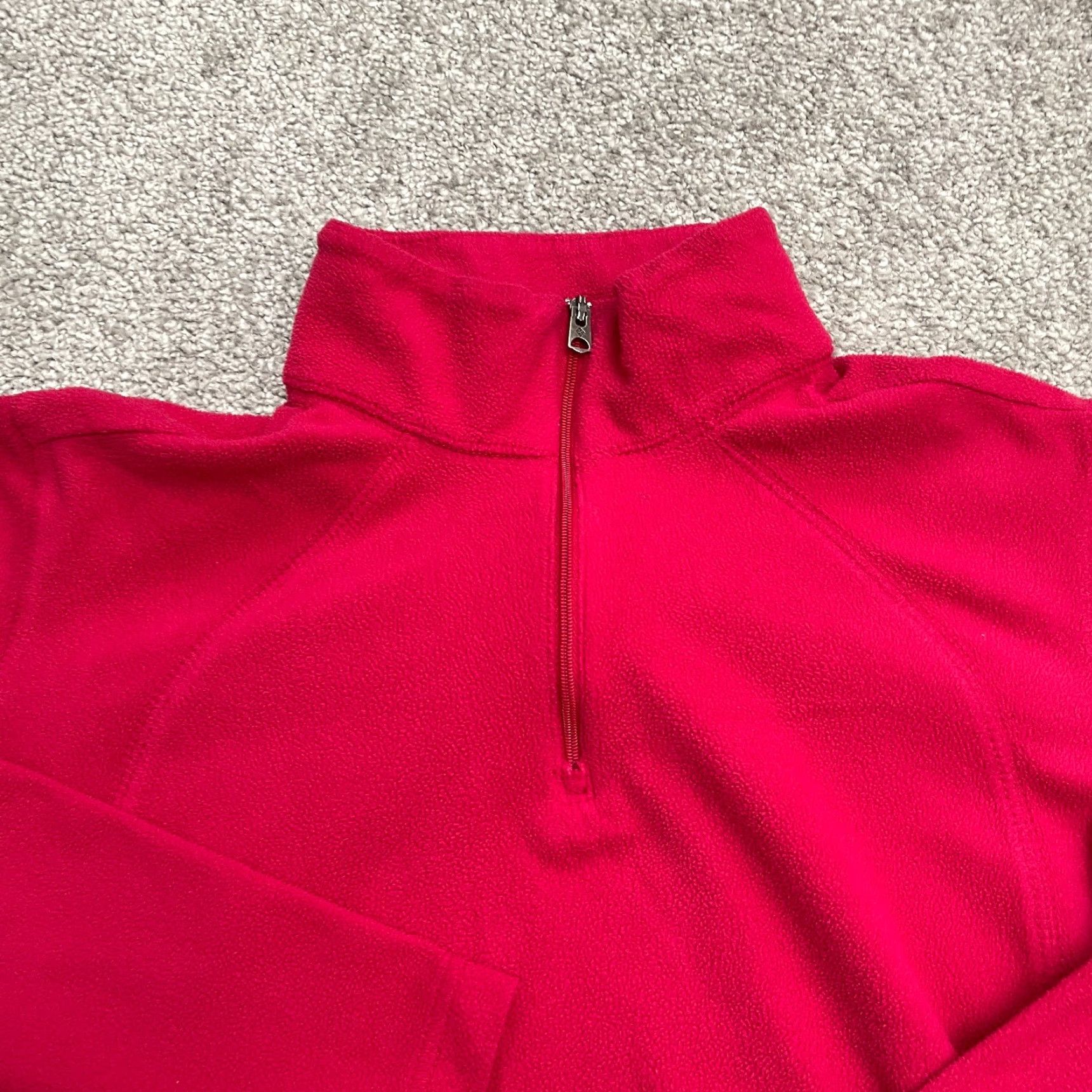 Vintage Columbia Fleece Jacket Women Red Small 1/4 Zip Lightweight Outdoor Casual Regular Fit Size S / US 4 / IT 40 - 3 Thumbnail