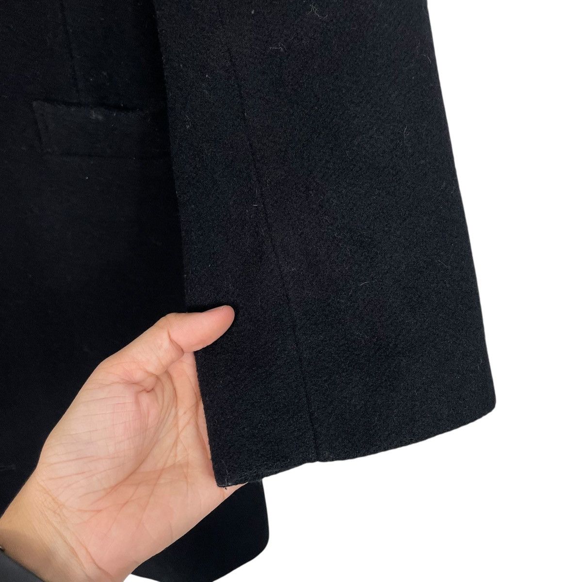Issey Miyake Issey Miyake x Sunao Kuwahara Black Wool Long Coat Size M / US 6-8 / IT 42-44 - 14 Thumbnail
