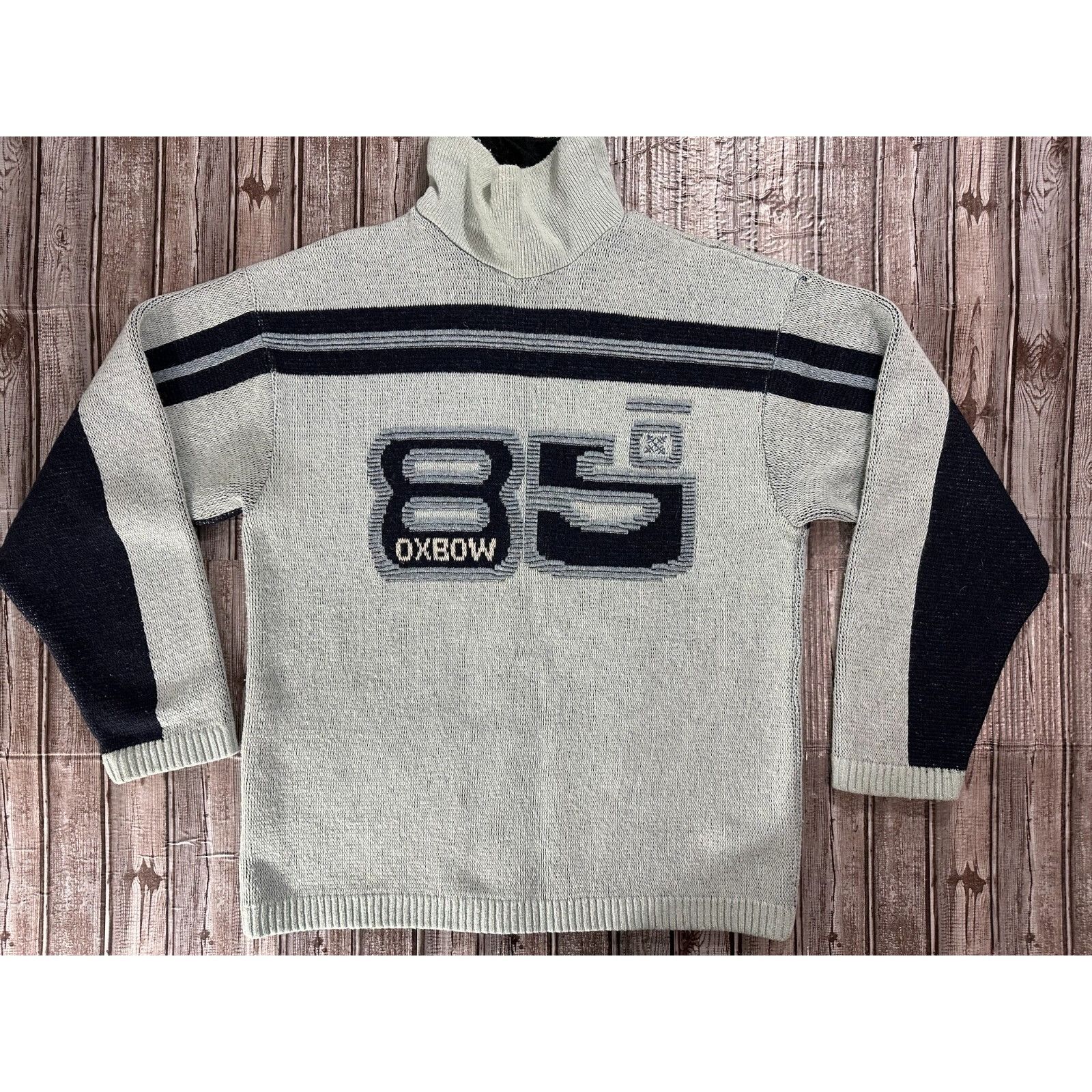 Oxbow Oxbow Wool blend Knit ski Chandail Sweater Rare Vintage 198 Size US XL / EU 56 / 4 - 1 Thumbnail