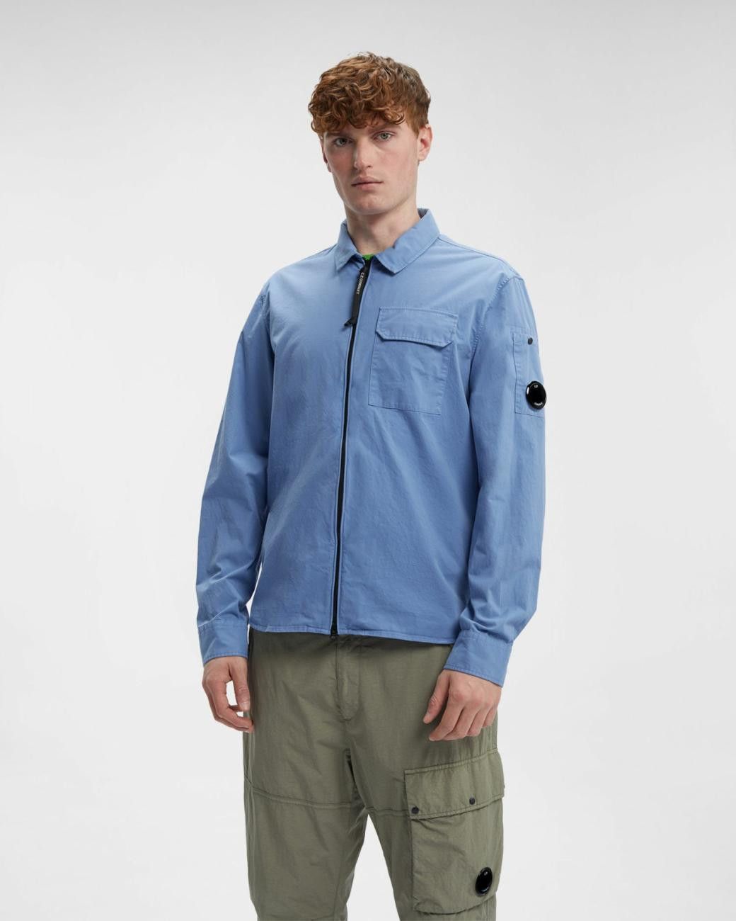 C.P. Company o1y1224 Solid Color Shirt in Blue Size US XXL / EU 58 / 5 - 3 Thumbnail