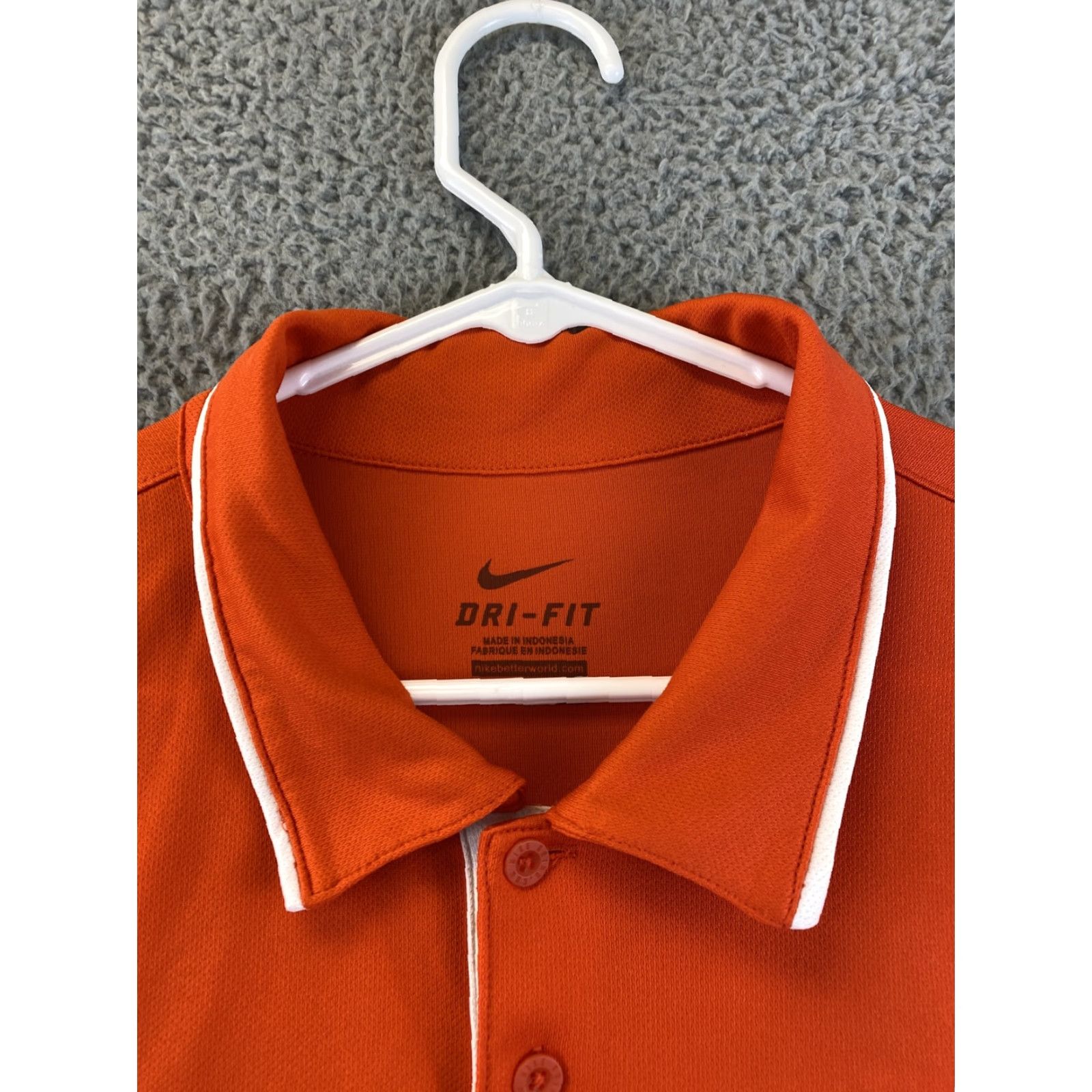 Nike Nike Tour Performance Polo Shirt Men XL Golf Drifit 75-42 Orange Logo Button Collared Short Sleeve Size US XL / EU 56 / 4 - 4 Thumbnail