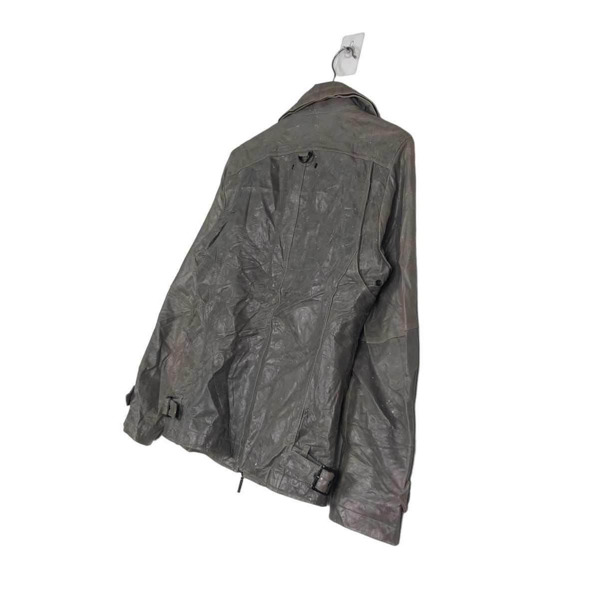 Japanese Brand 🔥Vintage Biker Jacket Leather ASM Japan Issey Miyake Size US M / EU 48-50 / 2 - 10 Thumbnail