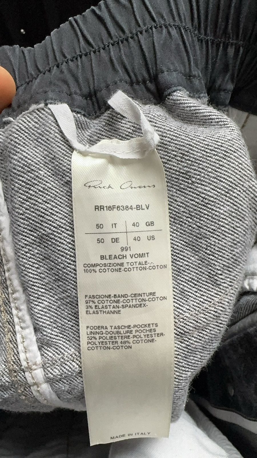 Rick Owens Rick owens 16FW BLEACH VOMIT Pants Size US 33 - 4 Thumbnail