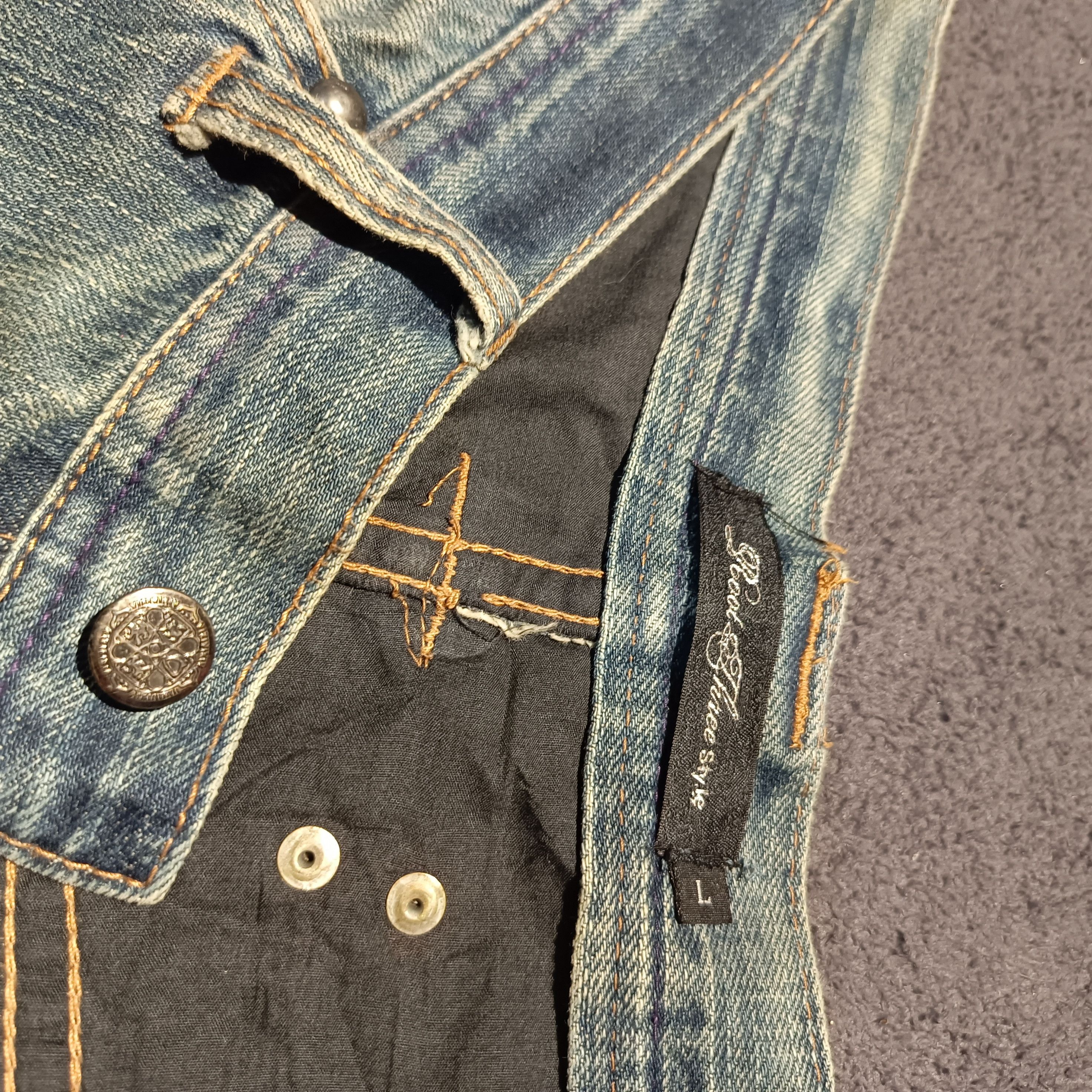 If Six Was Nine 🇯🇵🔥 Japanese Seditionaries Paint Ripped Denim Size US 32 / EU 48 - 10 Thumbnail