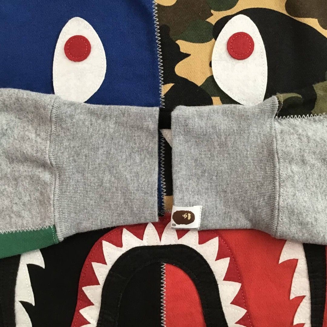 Bape BAPE Crazy Patchwork Shark Sweat shirt a bathing ape Size US S / EU 44-46 / 1 - 5 Thumbnail