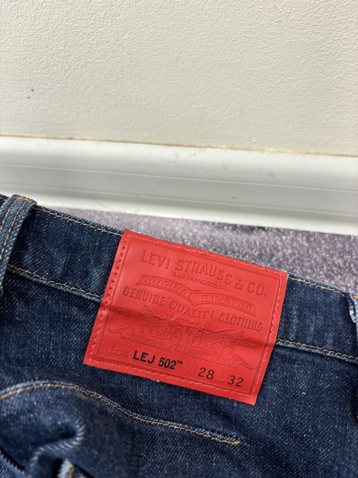 Levi's Levi’s Premium LEJ 502 Engineered Rare Slim Blue Denim Jeans Size US 28 / EU 44 - 7 Thumbnail