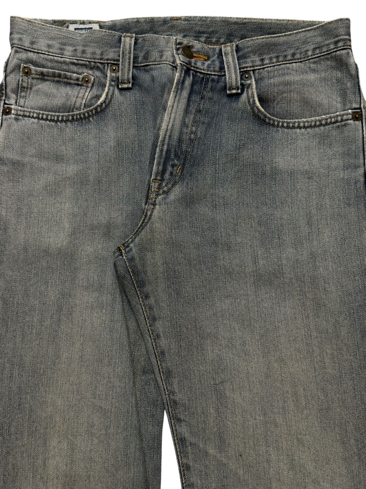 Edwin Vintage 90s Edwin 403 Faded Wash Distress Regular Straight Size US 31 - 3 Thumbnail