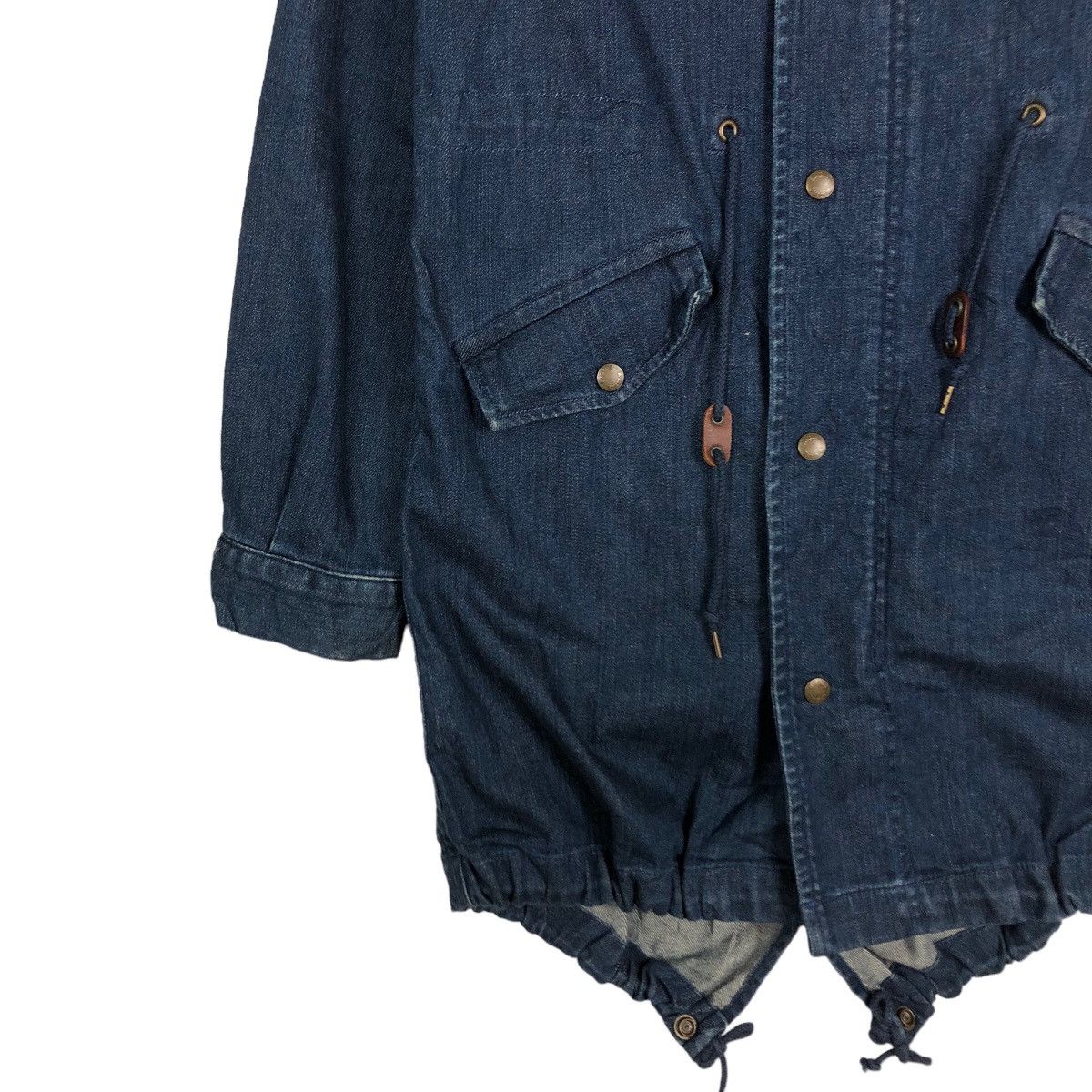 Japanese Brand 🔥Fish Tail Denim Parka Jacket X-Girl Japan Bondage Biker Size US M / EU 48-50 / 2 - 4 Thumbnail