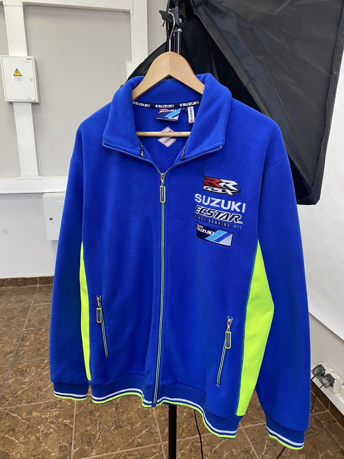Japanese Brand 🇯🇵 Vintage Suzuki Racing Nascar Moto Fleece Retro Rare Y2K Size US L / EU 52-54 / 3 - 1 Thumbnail