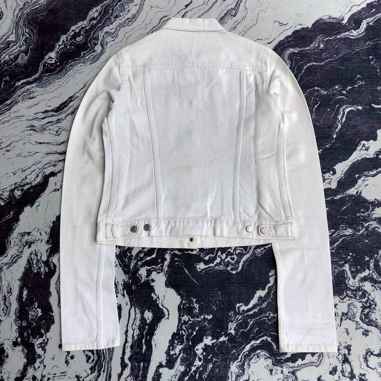 Helmut Lang Vintage Helmut Lang 1998 Denim Over sleeve Jacket Size S / US 4 / IT 40 - 4 Thumbnail