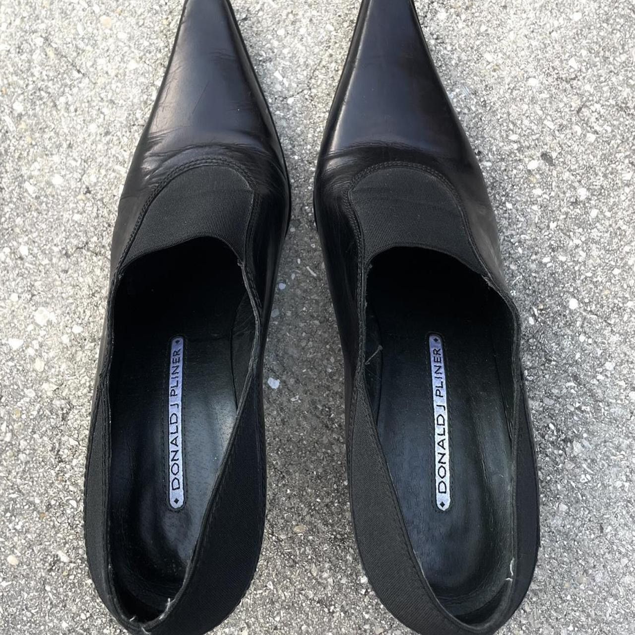 Donald Trump Vintage retro chic genuine leather city kitten heel Size US 7.5 / IT 37.5 - 4 Thumbnail
