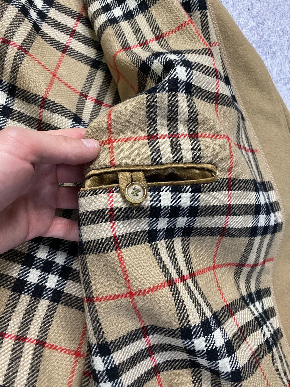 Burberry × Vintage Vintage Burberrys Prorsum Alpaca Wool Bomber Jacket Rare Size US L / EU 52-54 / 3 - 18 Thumbnail