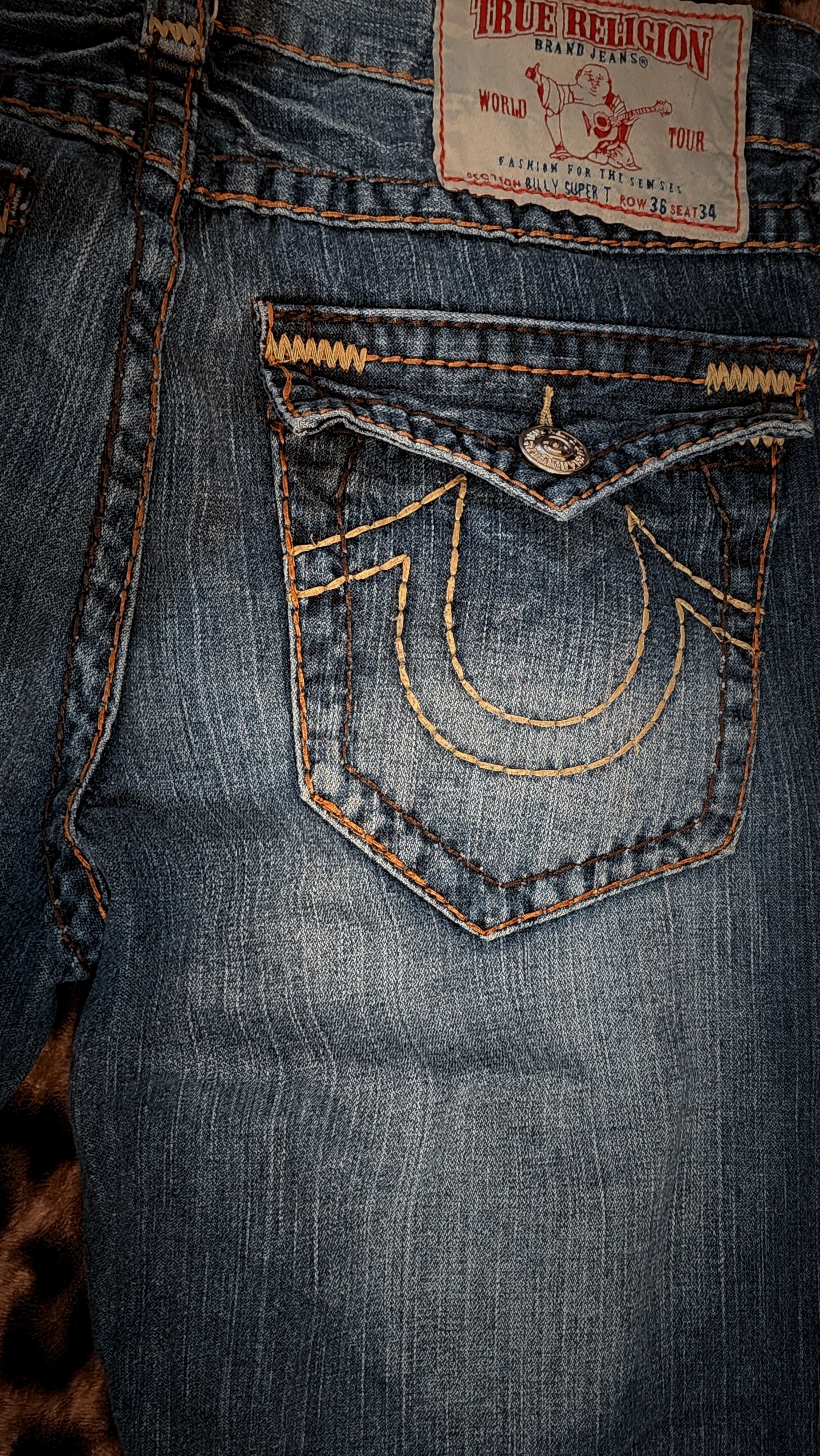 True Religion True Religion Super T Vintage Jeans Size US 36 / EU 52 - 5 Thumbnail