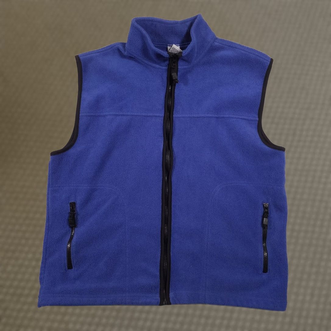 Old Navy Old Navy Vest Mens XL Blue Fleece Full Zip Stand Collar Pockets Outdoor Casual Size US XL / EU 56 / 4 - 1 Thumbnail