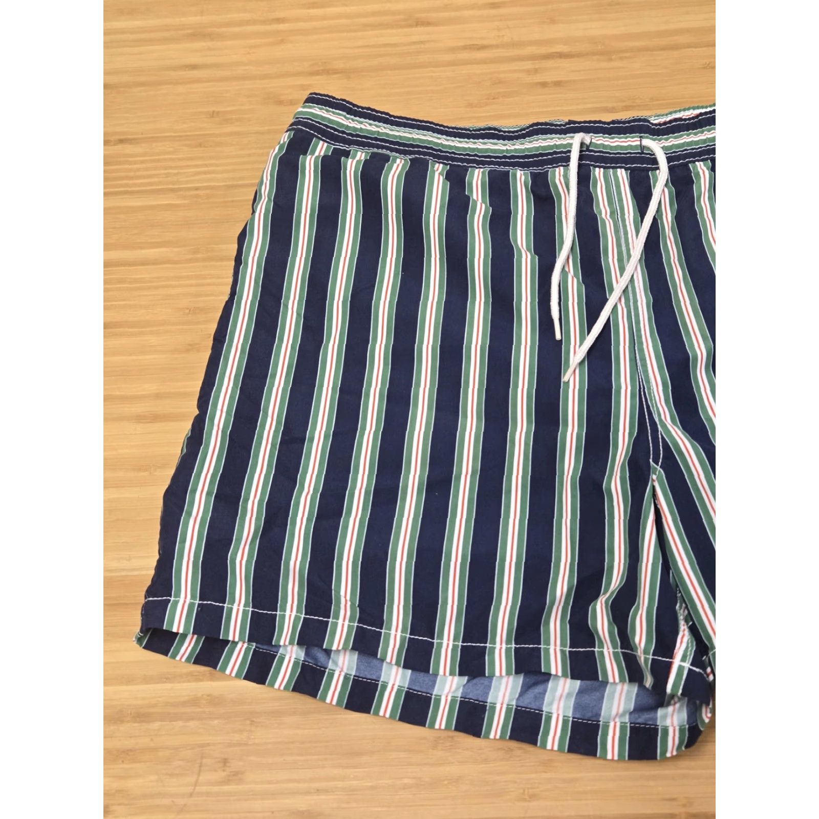 Polo Ralph Lauren Polo Ralph Lauren Shorts Mens 2XL Blue Green Stripe Swim Trunks Drawstring Size US XXL / EU 58 / 5 - 3 Thumbnail