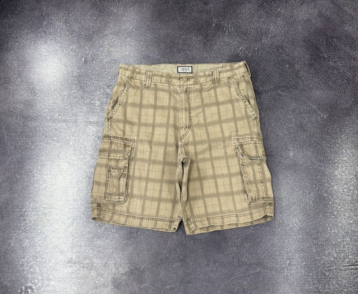 Izod Vintage IZOD Wide-Leg Men’s Utility Hype Baggy Cargo Shorts Size US 34 / EU 50 - 1 Thumbnail