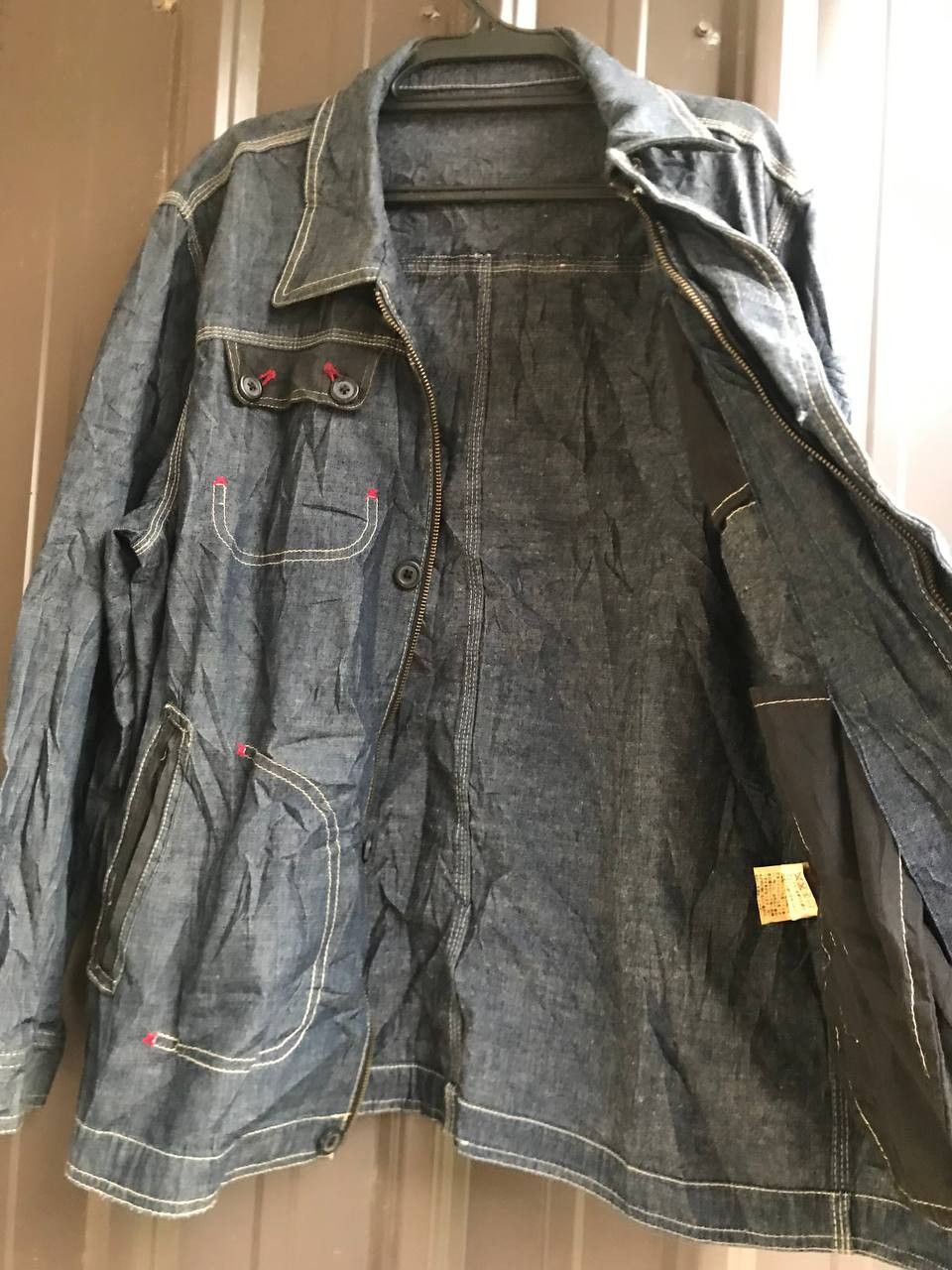 Garment Reproduction of Workers × Japanese Brand Japanese Brand Denim Chore Jacket Workwear Size US M / EU 48-50 / 2 - 2 Thumbnail