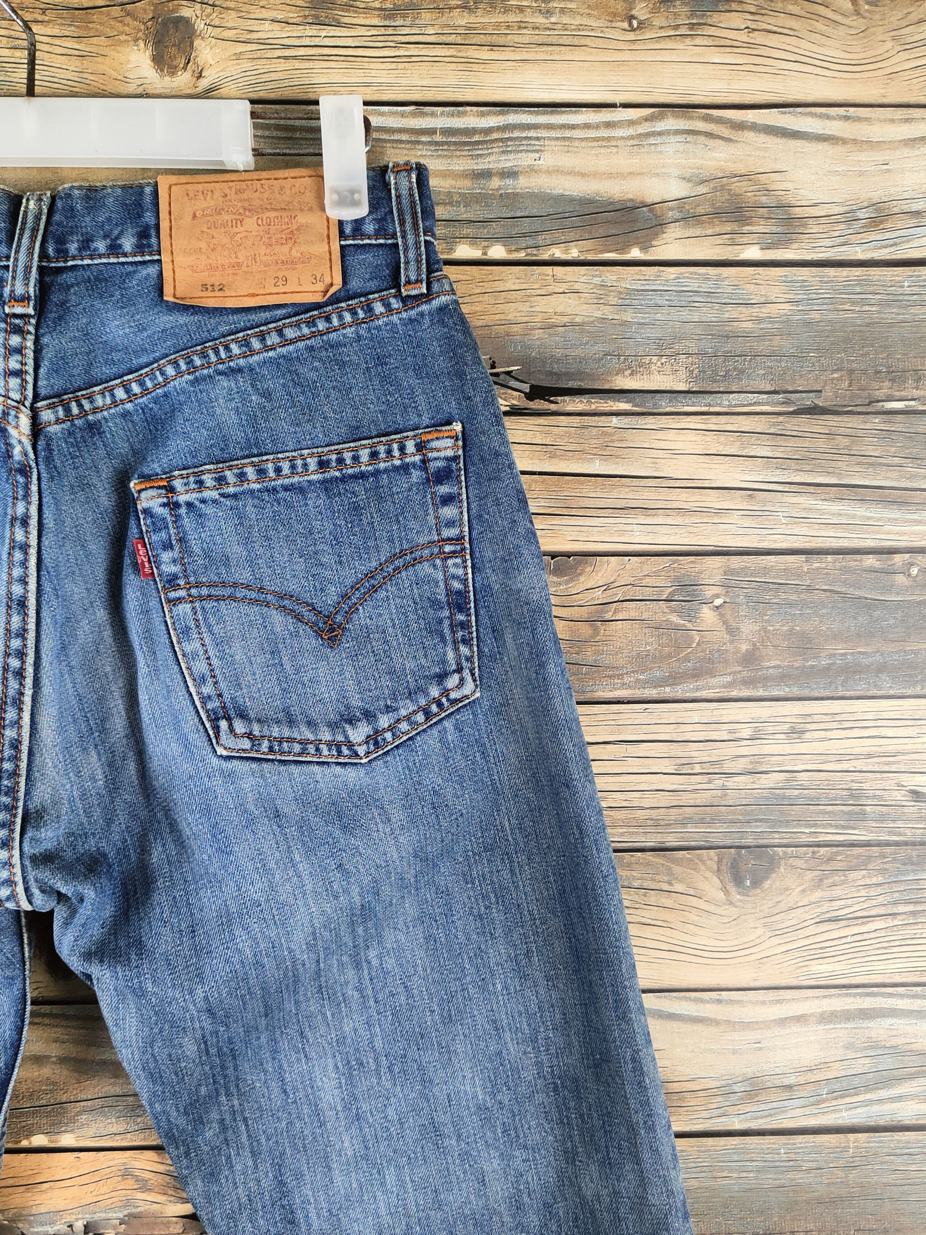 Levi's 512 Levi's Blue Distressed Ripped Jeans #S2808 Size US 28 / EU 44 - 11 Thumbnail