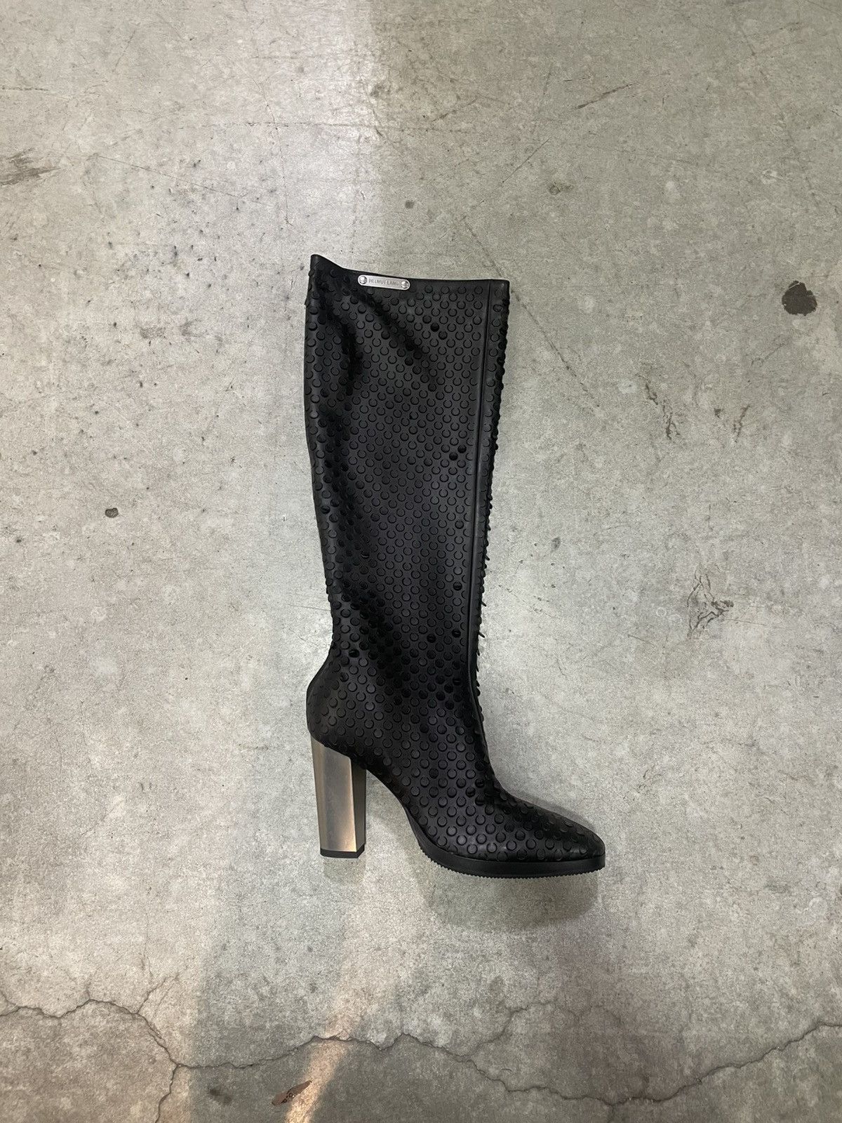 Helmut Lang FW24 Sample Helmut Lang Perforated Leather Knee-High Boots Size US 10 / IT 40 - 2 Thumbnail