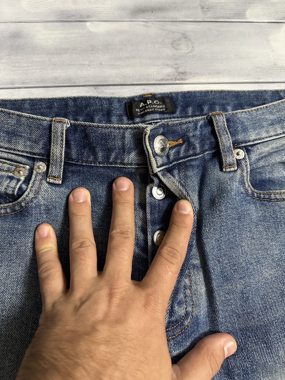 A.P.C. Rare Luxury Denim Pants A.P.C. Japan Size 31 Color Blue Size US 31 - 3 Thumbnail