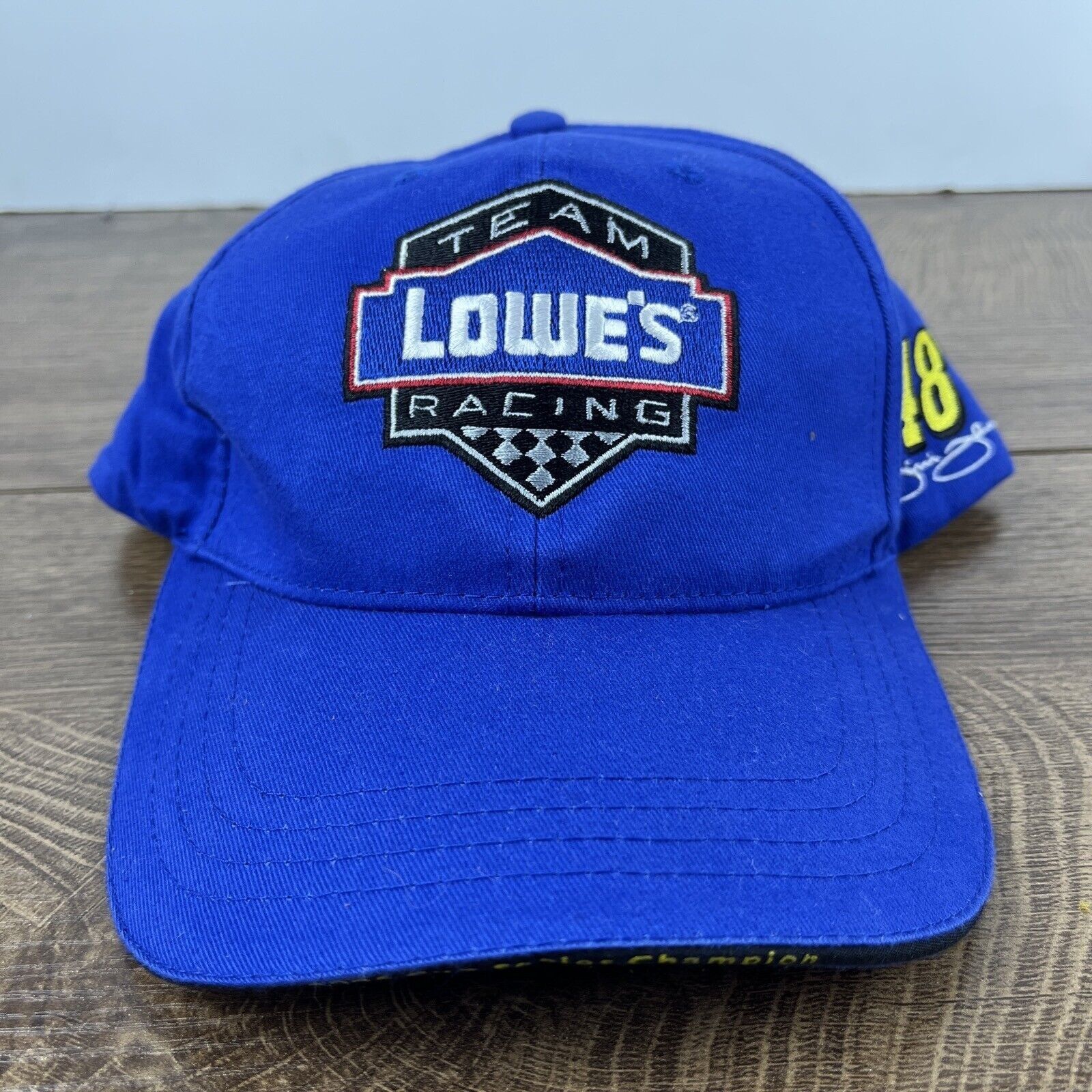Other Lowe's Racing Hat Jimmie Johnson 48 Blue Adjustable Hat Adul Size ONE SIZE - 2 Thumbnail