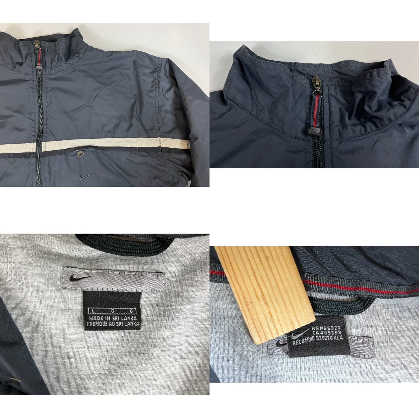 Nike VINTAGE Nike Men’s Jacket Windbreaker Full Zip Lined Pockets Size L Gray/ Silver Tag 90s Mens Size US L / EU 52-54 / 3 - 8 Thumbnail