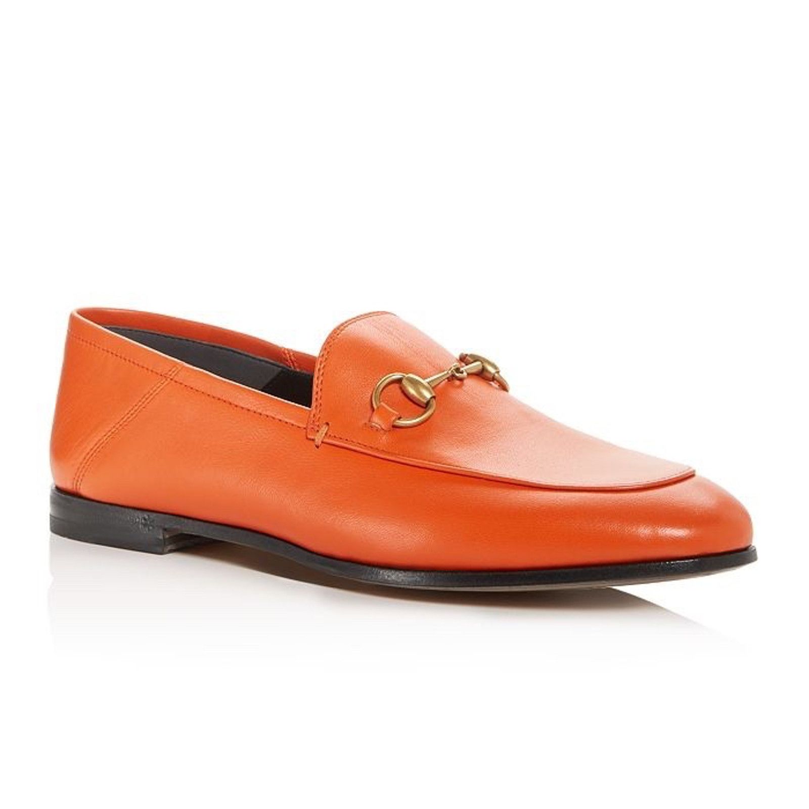 Gucci Gucci Brixton Collapsible Deep Orange Leather Horsebit Size US 6 / IT 36 - 1 Thumbnail