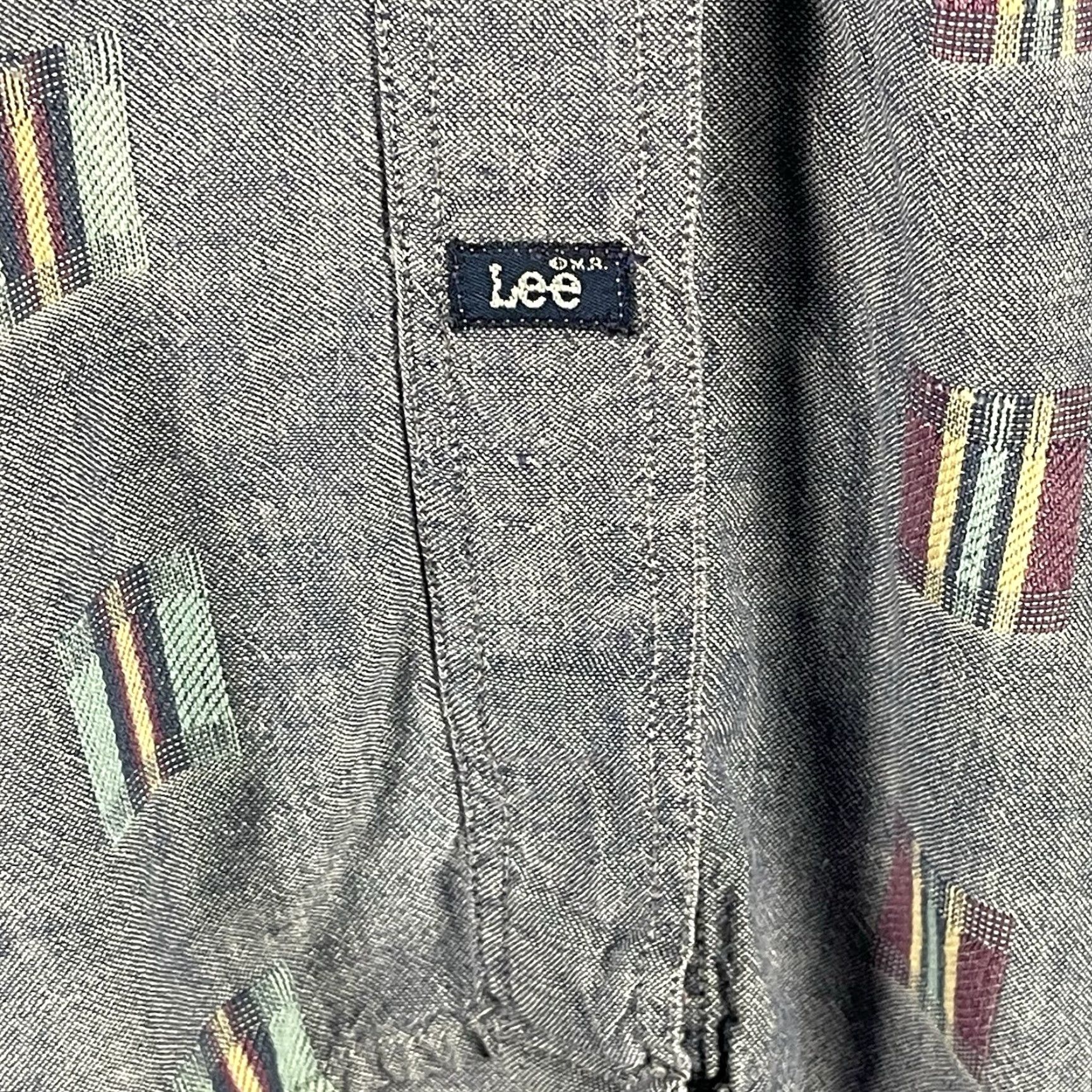 Lee VINTAGE Lee Button-Up Shirt Long Sleeve Geometric Aztec Mens L Gray Cotton Knit Size US L / EU 52-54 / 3 - 4 Thumbnail
