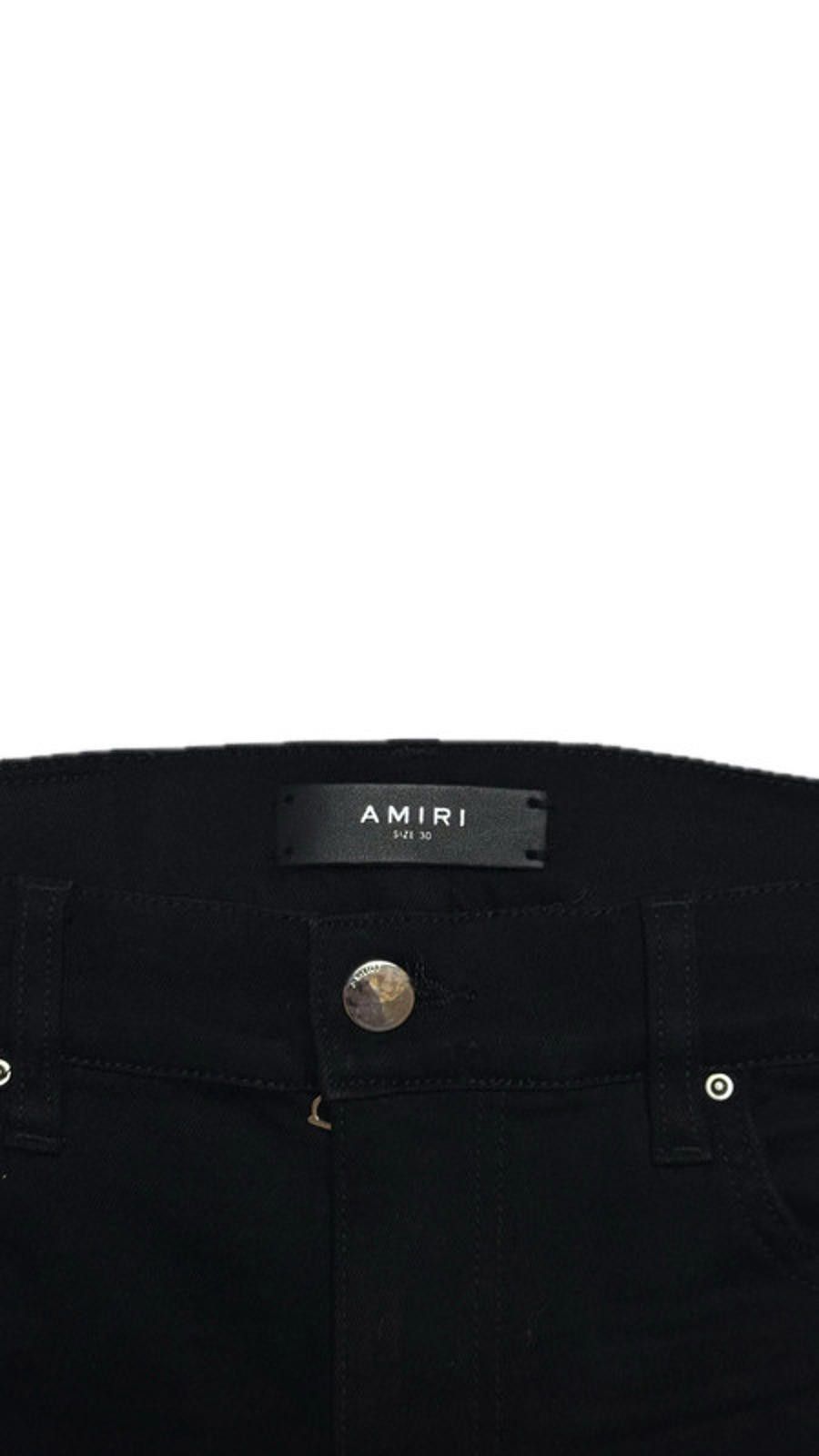 Amiri Amiri Red Track Black Jeans Size US 30 / EU 46 - 6 Thumbnail