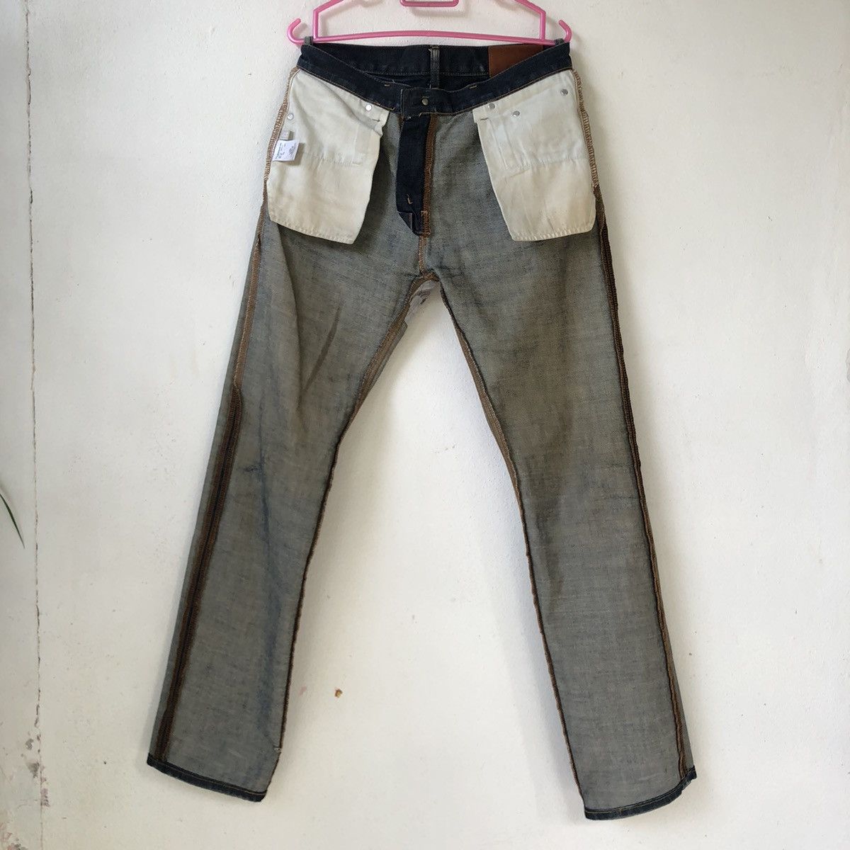 Uniqlo Vintage UNIQLO Custom Tiger Embroidered jeans Size US 31 - 7 Thumbnail