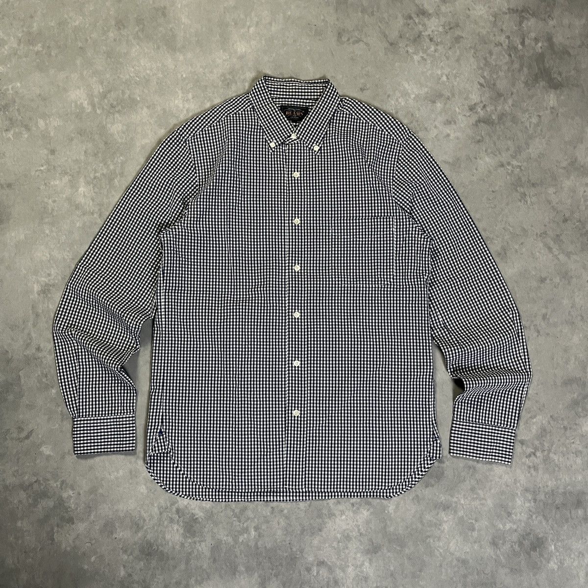 Beams Plus 2000s BEAMS PLUS Men’s Broad Gingham Check Button Down Shirt Size US S / EU 44-46 / 1 - 2 Thumbnail