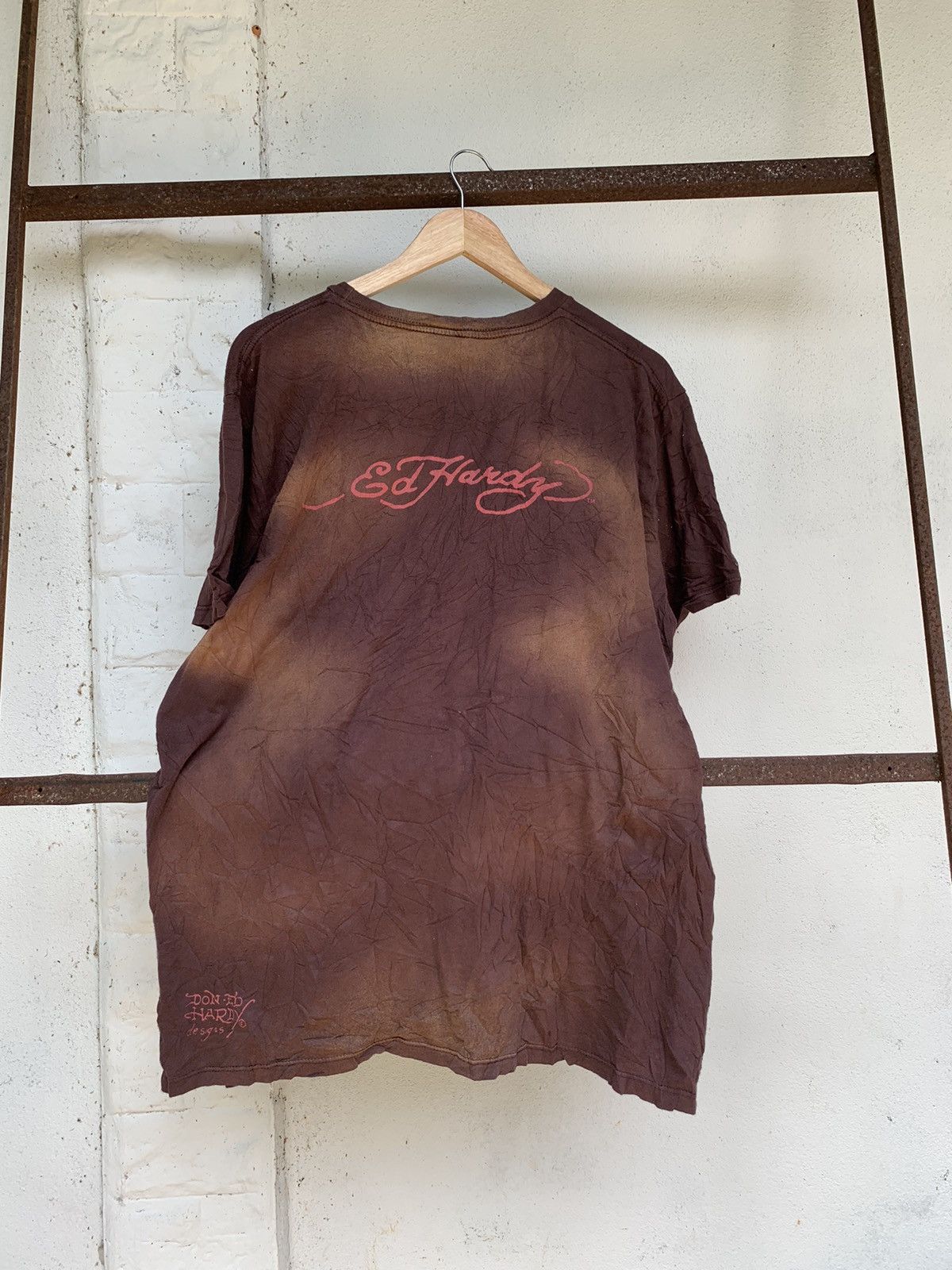 Christian Audigier × Ed Hardy Ed Hardy By Christian Audigier Skull Dragon Two Tone Shirt☠️🐉 Size US XL / EU 56 / 4 - 3 Thumbnail