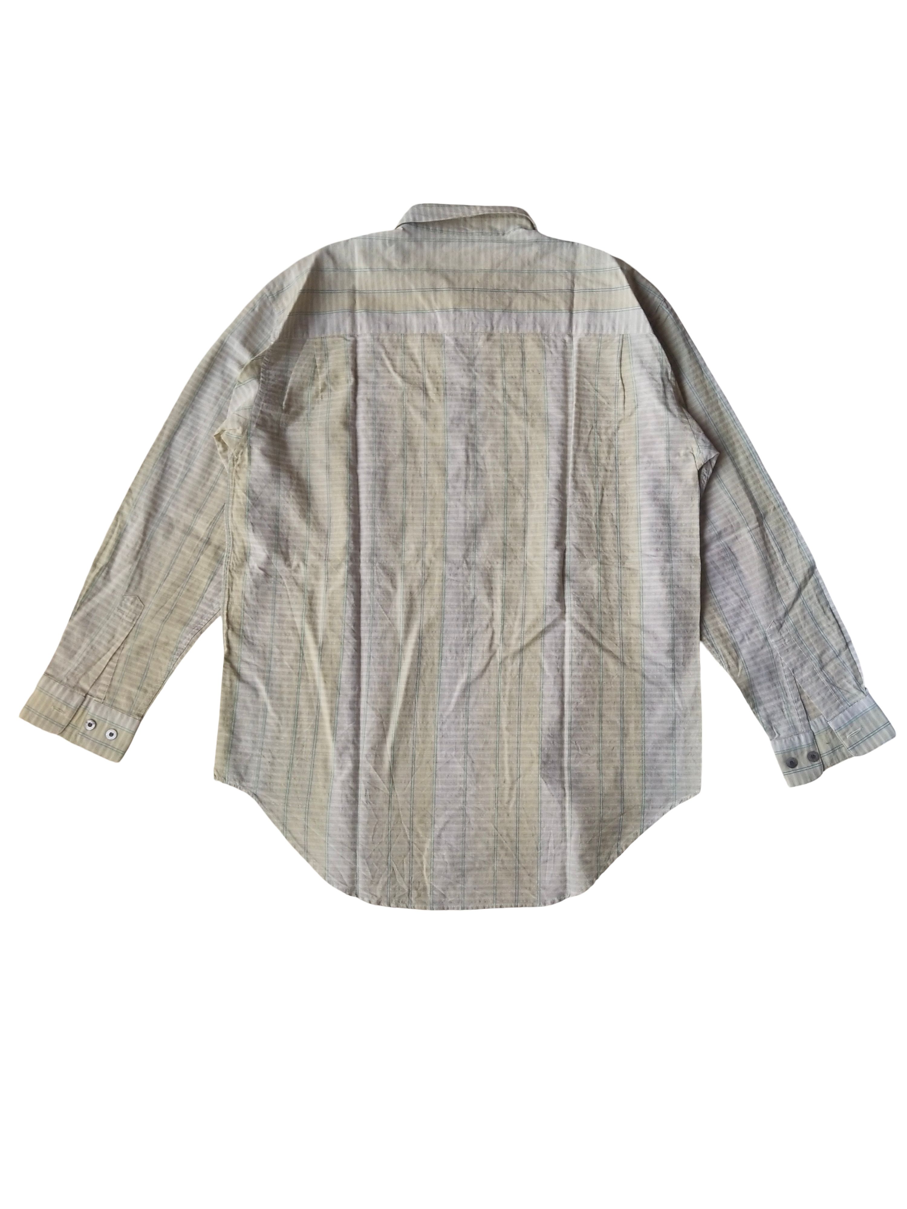 Lancel Vintage 90s Lancel Paris Striped Cotton Shirt Made In Japan Size US L / EU 52-54 / 3 - 6 Thumbnail