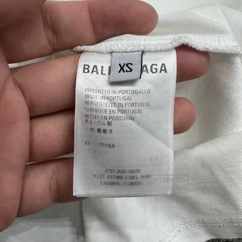 Balenciaga Balenciaga White Letter Printed Short-sleeve Size US XS / EU 42 / 0 - 5 Thumbnail