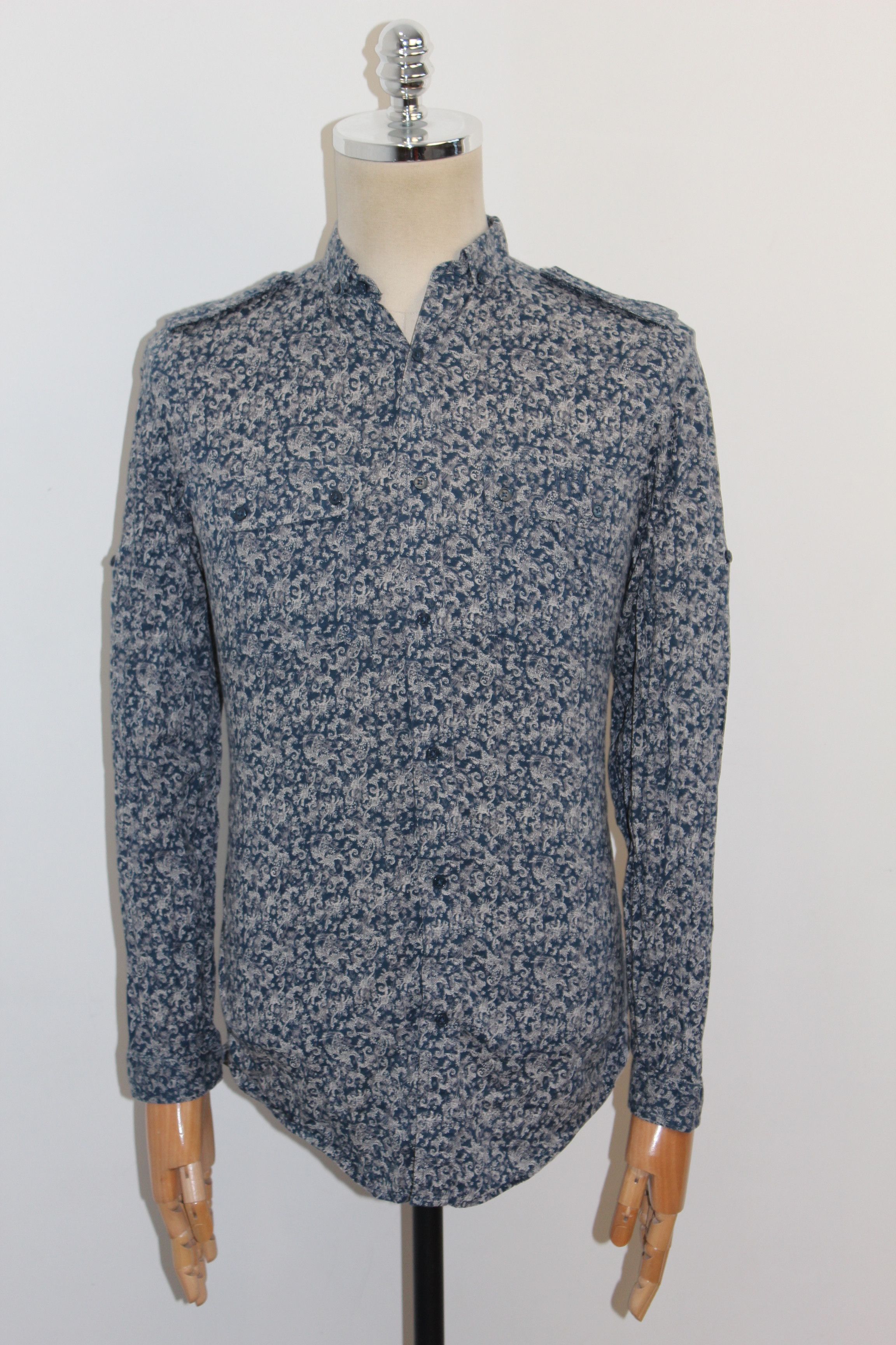 Diesel Diesel Long Sleeve Blue Shirt Size US S / EU 44-46 / 1 - 2 Thumbnail